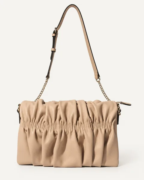 Sand Gathered Crossbody Bag — unbranded OEM development sample BR-CRB-003