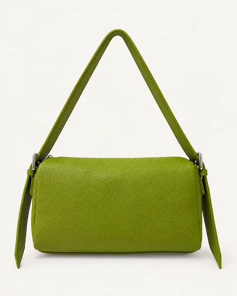 Lime Baguette Shoulder Bag — unbranded OEM development sample BR-SHD-004