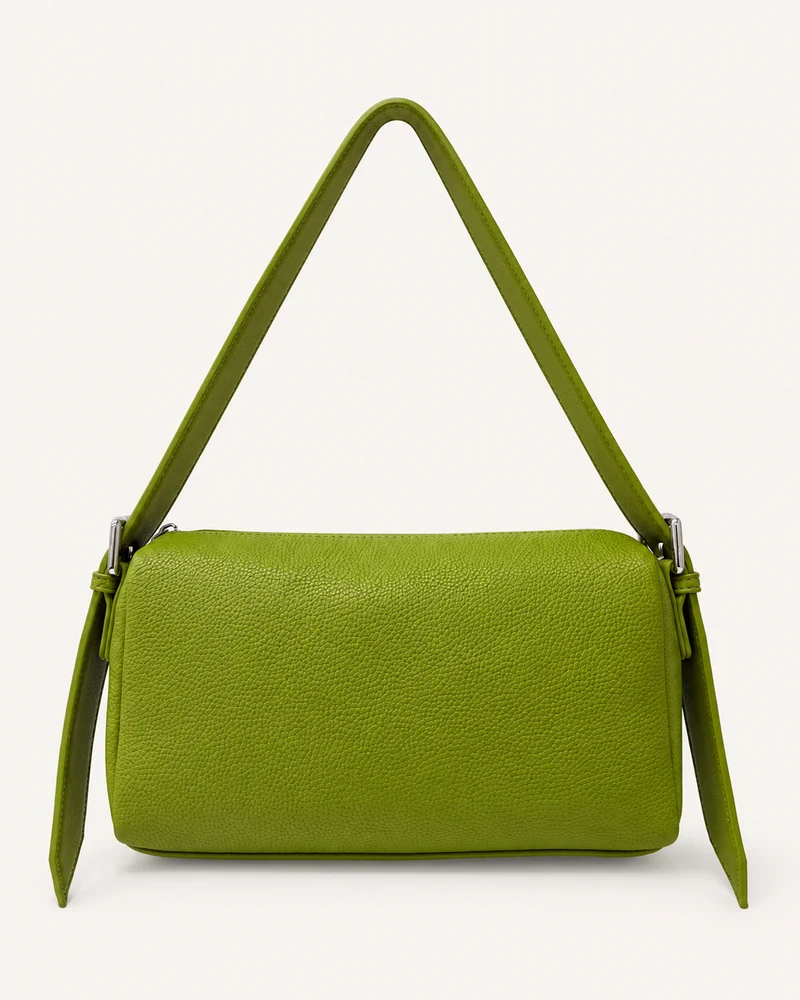 Lime Baguette Shoulder Bag — unbranded OEM development sample BR-SHD-004