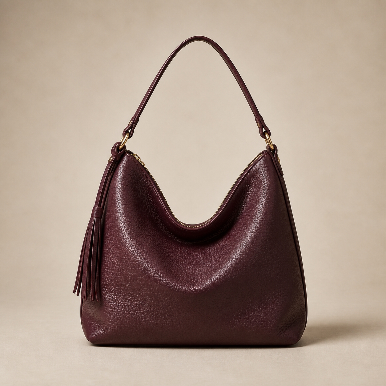 Soft hobo handbag by BUYREAL